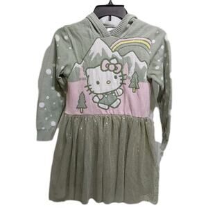 *NWT* Hello Kitty By Sanrio L Hooded Long Sleeve Sweater Top Tutu Bottom Dress